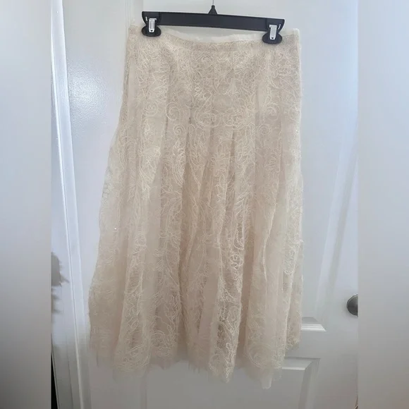 ZARA SEQUIN EMBROIDERED SKIRT - S - Picture 9 of 11